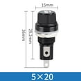 thumbnail image 3 of 10Pcs 5*20Mm Glass Fuse Holders 5X20 Insurance Tube Socket Fuse Holder For Insurance Panel Mount Fuse Holder, 3 of 9