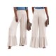 thumbnail image 4 of VISgogo, pantalones informales salvajes a la moda para mujer, pantalones de salón de pierna ancha elásticos de cintura alta de Color sólido, pantalones holgados de playa de verano VISgogo moda, 4 of 5