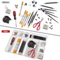 thumbnail image 3 of Interlocking Desk Drawer Organizer Tray Plastic Shallow Narrow Drawer Organizers, 3 of 4
