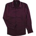 thumbnail image 1 of Alfani Mens Vesper Twill Button Up Shirt, Púrpura, Grande, 1 of 1