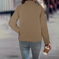thumbnail image 4 of Timegard Sweatshirts pour Femmes Col Montant Manches Longues Ample Confortable Pull Tops Automne Hiver Mode, 4 of 6