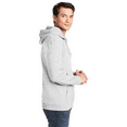 thumbnail image 4 of Gildan Heavy Blend Zip Up Hoodie, Midweight Hoodie, Fleece Hooded Sweatshirt, Ash, S, 4 of 5