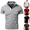 Gray, variant on LRGSHF Men's Polo Shirts Short Sleeve Classic Summer Slim Fit Pullover Breathable Lightweight Solid 3-Button Short Sleeve Golf Shirt