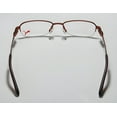 thumbnail image 5 of NEW PUMA 15364 GIGA MENS/WOMENS DESIGNER HALF-RIM BROWN / COPPER ADULT SIZE CASUAL VISION CARE FRAME DEMO LENSES 47-16-135 FLEXIBLE HINGES EYEGLASSES/GLASSES, 5 of 9