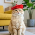 thumbnail image 4 of Whimsical Cats Beret Headwear Comfort Fit Head Accessory For Celebrations, 4 of 11