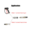thumbnail image 2 of High Pressure Washer Swivel Joint 3/8 Inch Pressure Washer Hose Fittings Rotation Connector Car Washing,1 x High Pressure Joint,Silver, 2 of 7