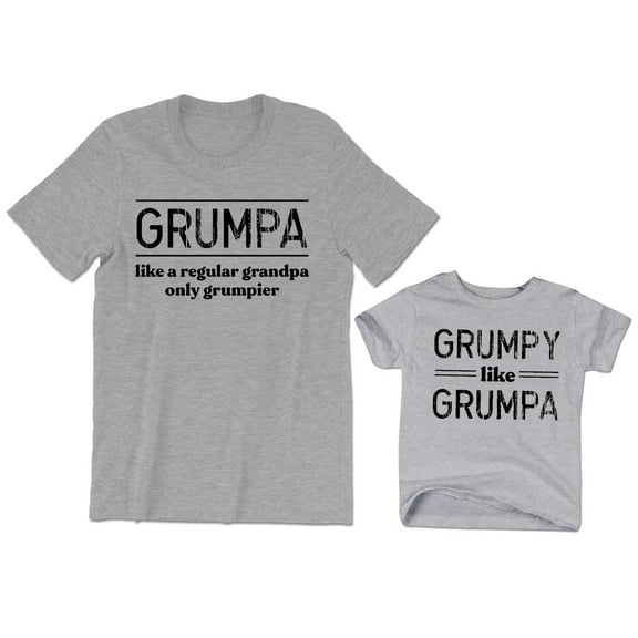 Grumpa Like a Regular Grandpa Only Grumpier Men's T-Shirt Funny Tee Grumpy Like Grumpa Kids Toddler Shirt Youth Baby