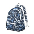 thumbnail image 2 of Cute Dinosaur Pattern Backpack for School,Cute School Bag,Schoolbag with Adjustable Shoulder Straps & Padded Back,13.4"x11"x4.7", 2 of 6