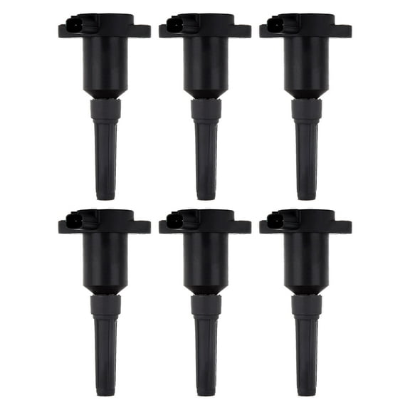 Set of 6 Ignition Coils Compatible with 1995 1996 1997 Jaguar XJ6 4.0L L6 Replacement for UF684 C1203