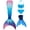 Bluefin Blue b, variant on Hejin Mermaid Tails for Swimming with Monofin Girls Mermaid Tail Swimsuit Bathing Suit for Kids 4PC