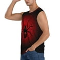 thumbnail image 3 of Easygdp Spider on the Web Men's Breathable Tank Tops Sleeveless Sporty T Shirts for Basketball, Mountaineering, Bodybuilding -Medium, 3 of 8