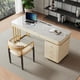thumbnail image 3 of Slate Modern Office Desks Minimalism Household Write Beauty Office Desks Computer Italian Bureau Meuble Working Equipment QF50OD My Lux Decor Round, 3 of 9