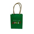 thumbnail image 5 of Hallmark 4" Christmas Mini Gift Bags for Gift Cards, Snowman, Wreath, Pattern and ' Feelin' Jolly' designs (12 Count), 5 of 6