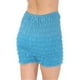 thumbnail image 1 of Malco Modes Pettipants para adultos, Estilo N29, Shorts de disfraz para mujer, Bragas con volantes sexy, Shorts de baile con encaje, Boyshorts (Azul pavo real, Pequeño) Malco Modes N29-PB-SM, 1 of 1
