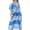 006 Blue, variant on Plus Size Swimsuit Cover Up for Women Vintage Print Bathing Suit Cover Ups Casual Boho Kaftan Swimwear Beach Coverup Shermie