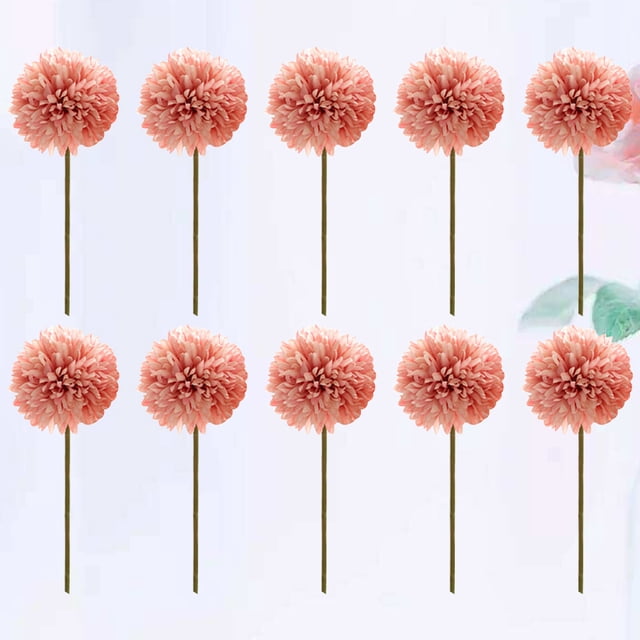 unbranded 10Ud Flores Falsas Decorativas De Para Hogar Jardín Color Rosa