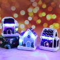 thumbnail image 2 of Christmas Resin Scene Village Houses Town with Warm White LED Light Battery Operate Christmas Ornamnet, 2 of 6