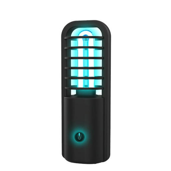 Bewildely Esterilizador de luz de 3W, desinfectante portátil USB recargable, lámpara UVC, esterilizador de ozono para el hogar, carga USB LED UVC Iluminación y accesorios negro Bewildely HA4904-02B
