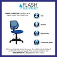 thumbnail image 3 of Pemberly Row Mid-Back Blue Mesh Task and Computer Office Chair, 3 of 7