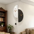 thumbnail image 4 of WMQPNNS Modern Corner Clock Stylish Double Clock Induction Luminous Corner Clock Bedroom Silent Corner Clock with Digital Scale, 4 of 5