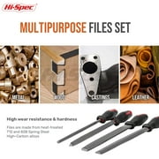 Hi-Spec 17-Piece Precision Needle File Tool Set, Half-Round, Flat, Round & Triangle for Metal, Wood Crafting