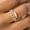 Gold, variant on Gold Plated Diamond Ring Set 3 Piece For Women Rhombus Style European American Wedding Jewelry Gift Alloy Base