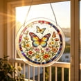 thumbnail image 3 of PLPPYFS Aesthetic Acrylic Puzzle for Adult, Acrylic Puzzle Suncatcher Window Hanging Ornament, 7.4" Sun Catcher Acrylic Puzzles, Stained Glass Style DIY Puzzle, Unique Irregular Pieces for Home Decor, 3 of 5