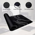 thumbnail image 5 of Large Gaming Mouse Pad Extended Big XXL Mouse Pad Keyboard Laptop Computer Desk Mat with Non-Slip Base Stitched Edge for Home Office Gaming Work, 5 of 6