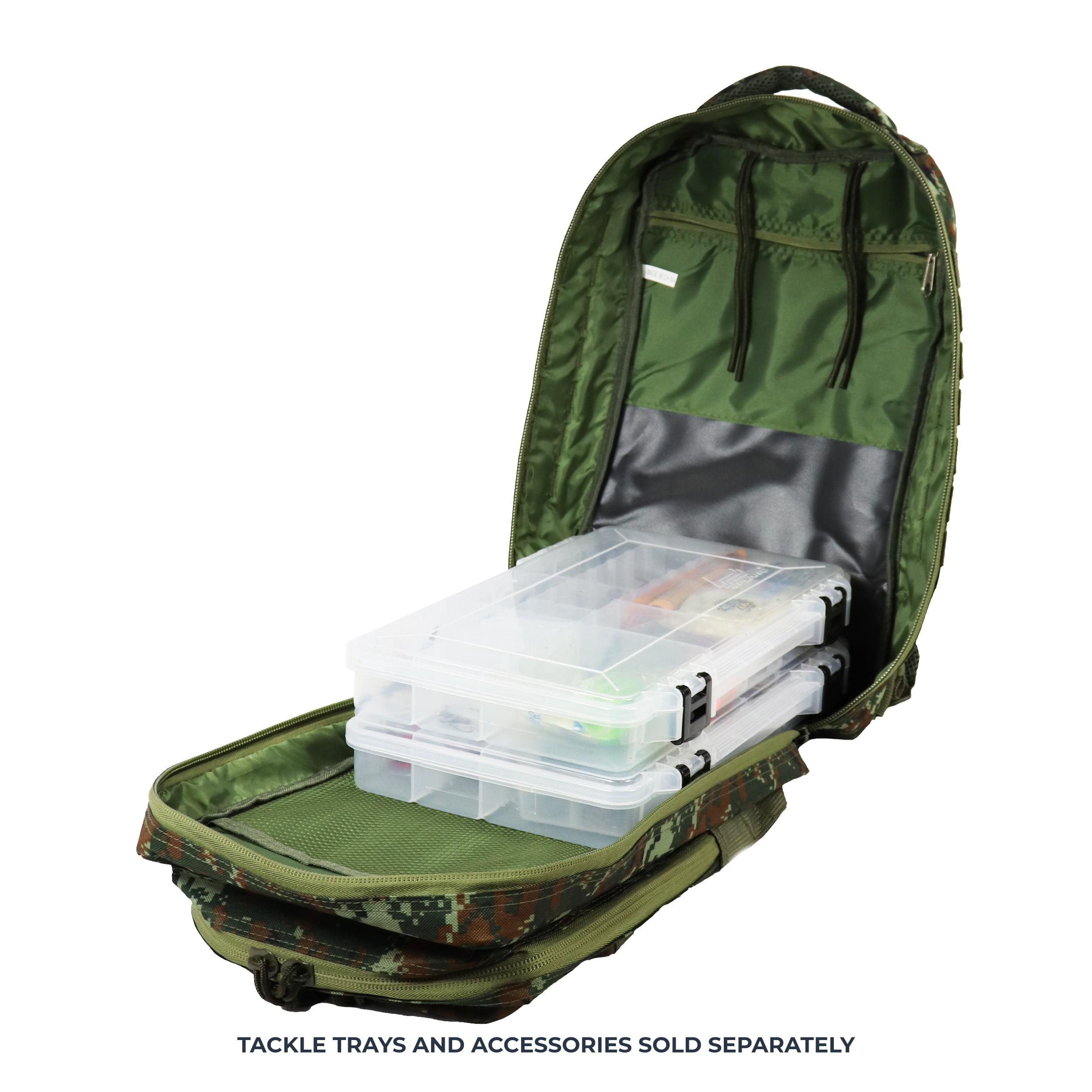 Osage River Fishing Backpack Tackle and Rod Storage - Camo