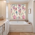 thumbnail image 3 of Curtains 84 Inches Long 2 Panels, Retro Floral Grommets Window Treatment Curtain, Farmhouse Botanical Leaves Flowers Thermal Curtains Drapes for Living Room/Bathroom, 3 of 9