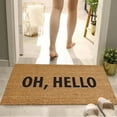 thumbnail image 4 of Clearance! Fenull Oh Hello Welcome Funny Cute Doormat Door Mat Welcome Friends Doormat Funny Doormat New Home Door Mat, Carpet Clearance Sale, 1Pc Floor Mat 40X60cm Khaki, 4 of 5