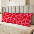 thumbnail image 2 of Fotbe Love Heart Funda para Almohada Corporal con Diseño, Funda de Microfibra Ultrasuave de 20x54 Pulgadas, Ropa de Cama Elegante, 2 of 7