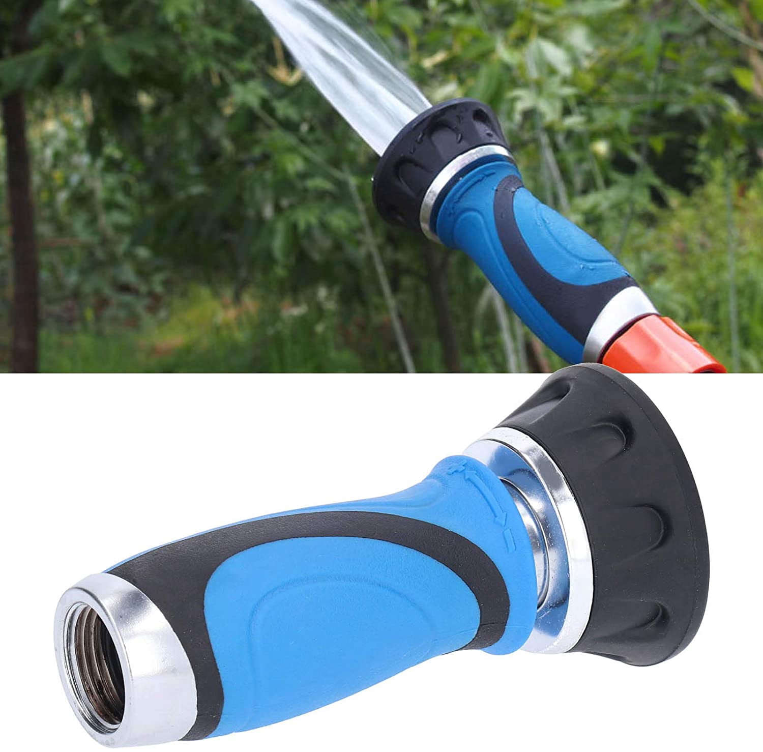 ABPETE Twist Hose Nozzle Sprayer, High Pressure Water Hose Nozzle,Fire Fighting Style Hose Water Sprayer,Heavy Duty Garden Hose Sprayer with Adjustable Spray Pattern,for Garden Hose Lawn Hose Tools