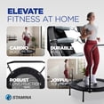 thumbnail image 3 of Stamina inMotion 40" Fitness Trampoline with Adjustable Handlebars, Black, 3 of 16