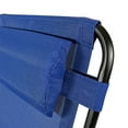 thumbnail image 5 of Sunnydaze XL Folding Zero-Gravity Chair with Pillow and Cup Holder - Set of 2 Navy Blue, 5 of 7