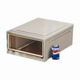 thumbnail image 1 of LEEYNEER1 Drawer Storage Organzier - Plastic Drawer Stroage  Stackable Storage Drawers  Light Brown, 1 of 5