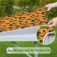 thumbnail image 6 of Pumpkin Bat Halloween Pattern Square Fitted Tablecloth with Elastic Edge,Square Table Cover,Washable Elastic Table Cover for Home Kitchen Party Decor 34"x34", 6 of 6