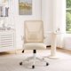 thumbnail image 2 of Silla de oficina VECELO con respaldo medio, giratoria, ergonómica, malla beige, 2 of 7