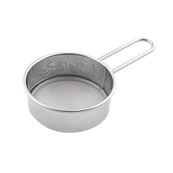 ENJOYW Fine Mesh Kitchen Strainer Sieve Long Handle Stainless Steel Matcha Tea Flour Strainer for Powdering Kitchen Strainer Sieve