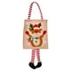 thumbnail image 1 of Adorno navideño con estampado de dibujos animados, bolsa de mano con rayas para colgar, bolsa de regalo festiva para niños, 1 of 2