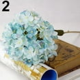 thumbnail image 6 of Kinzd 1 Bouquet Faux Artificial Silk Flower Hydrangea Leaves Wedding Party Decor Craft, 6 of 10