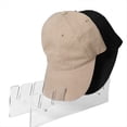 thumbnail image 5 of Sombrero para Gorras de Béisbol Estante Acrílico para Sombreros para 7 Gorras de Béisbol Exhibidor de Almacenamiento de Sombreros para Tocador de Dormitorio Negro, 5 of 5