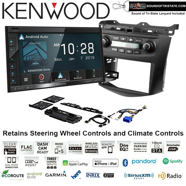 Kenwood DNR476S Navigation Receiver install kit fits 200307 Honda