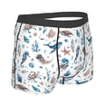 thumbnail image 3 of Daiia Undersea Animals Men's Underwear Boxer Briefs, Cotton Stretch Moisture-Wicking Underwear-X-Large, 3 of 9