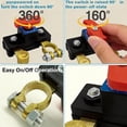thumbnail image 3 of Universal Battery Disconnect & Leak Protector, 12/24v Car Battery Terminal Protector, Car Batterys Disconnect Switch, Anti-Leakage Switch Power Cutoff Car Parts, with Vehicles Boats, 3 of 6