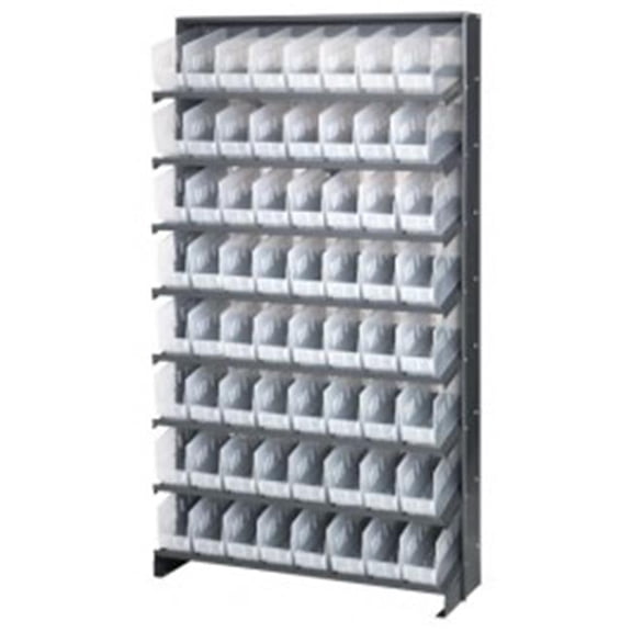 Quantum Storage QPRS-201CL Single Sided Pick Rack with 64 Storage Bins