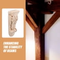 thumbnail image 6 of LOLIPPYY 2-Pack Decorative Wood Corbels for Wall and Ceiling, Wooden Corner Moulding Trim for Home and Room Decoration, 6 of 7