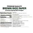 Spring Rools With Rice Wrappers Brown Rice Paper Brown Spring Roll Wrappers 22cm Vietnamese Rice Paper ...