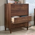 thumbnail image 2 of Sauder Willow Place Engineered Wood 4 Drawer Chest in Grand Walnut, 2 of 13