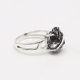 thumbnail image 6 of Earth Gems Jewelry Meteorite Gemstone Ring Sterling Silver Rough Gemstone Jewelry for Women, 6 of 10